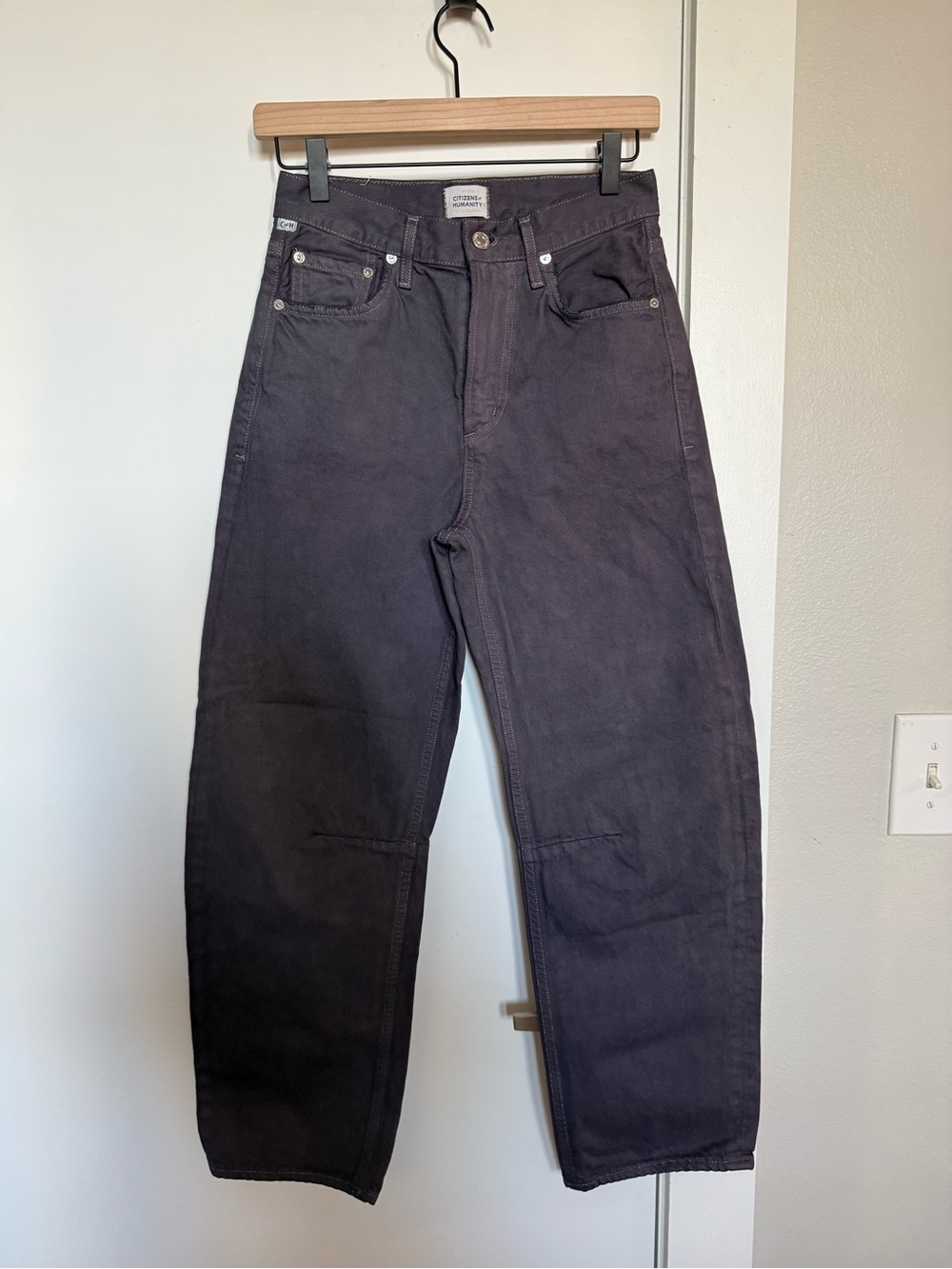 Citizens of Humanity Charcoal Gray Low-Rise Pants